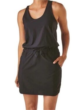 Patagonia Fleetwith Dress Black Tank Stretch Athleisure size M